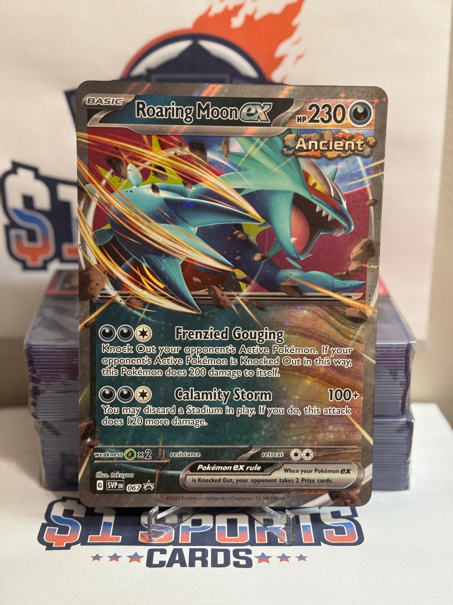 Pokemon TCG: Roaring Moon EX (Jumbo Promo) #67