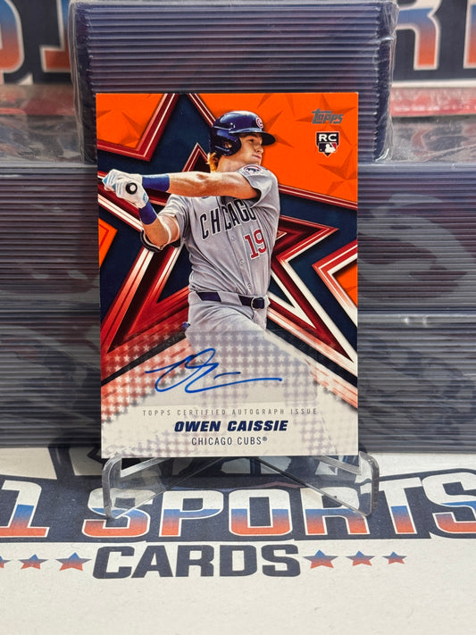 2026 Topps (Orange, Baseball Stars Auto 12/25) Owen Caissie Rookie #BSA-OCA