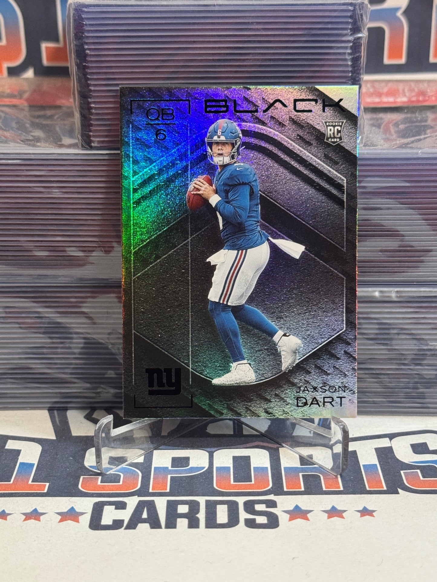 2025 Panini Black (Foil) Jaxson Dart Rookie #150