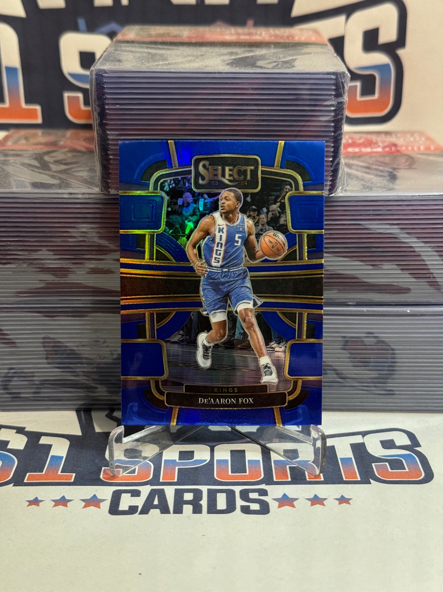 2023 Panini Select (Silver Prizm) De'Aaron Fox #49