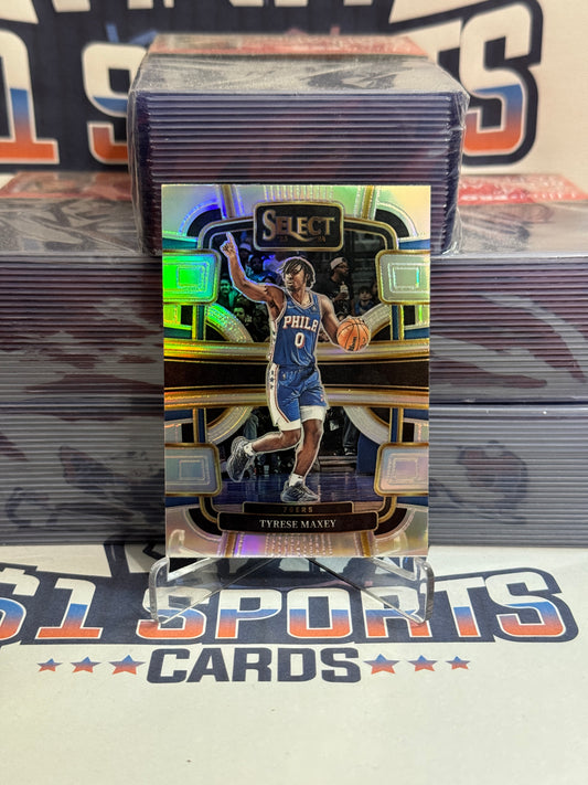 2022 Panini Select (Silver Prizm) Tyrese Maxey #44