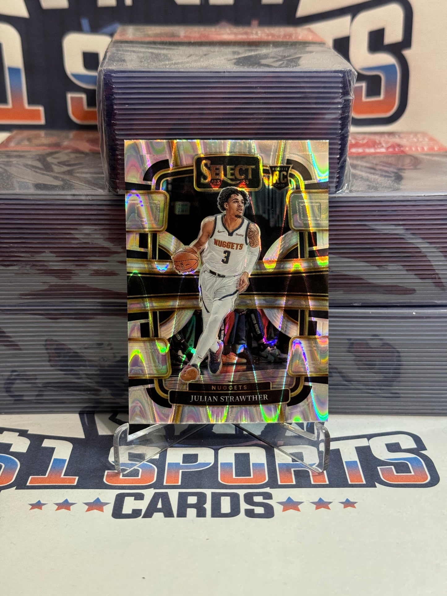 2023 Panini Select (Tectonic Prizm) Julian Strawther Rookie #78