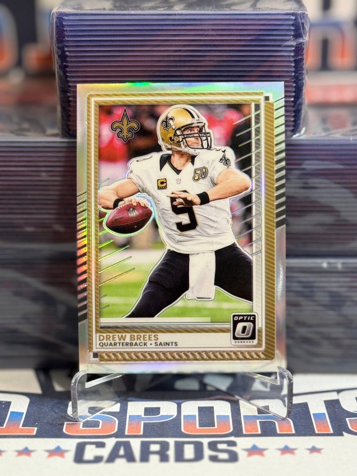 2025 Donruss Optic (Holo Prizm) Drew Brees #190