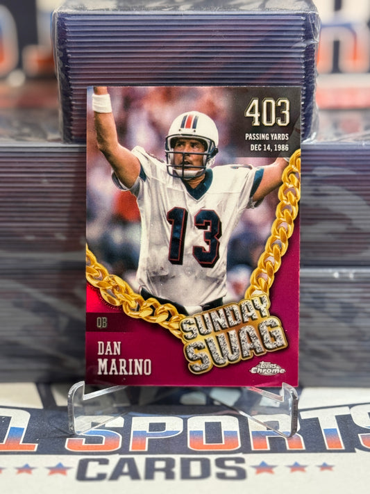 2024 Topps Chrome (Pink Refractor, Sunday Swag) Dan Marino #SS-6
