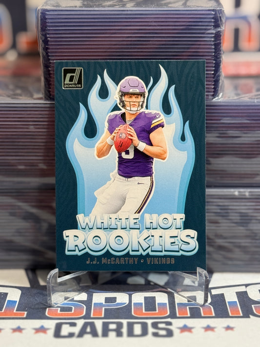 2024 Donruss (White Hot Rookies) J.J. McCarthy #WH1