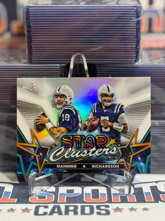 2024 Topps Cosmic Chrome (Star Clusters) Peyton Manning & Anthony Richardson #SCL-9