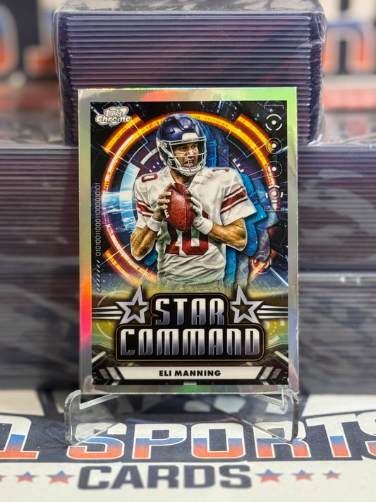 2024 Topps Cosmic Chrome (Refractor, Star Command) Eli Manning #SC-20