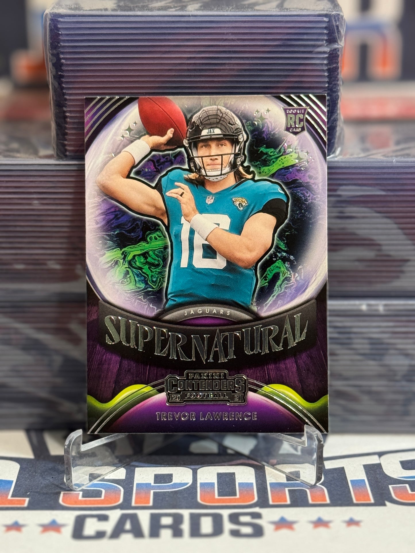 2021 Panini Contenders (Supernaturals) Trevor Lawrence Rookie #SN-TLR