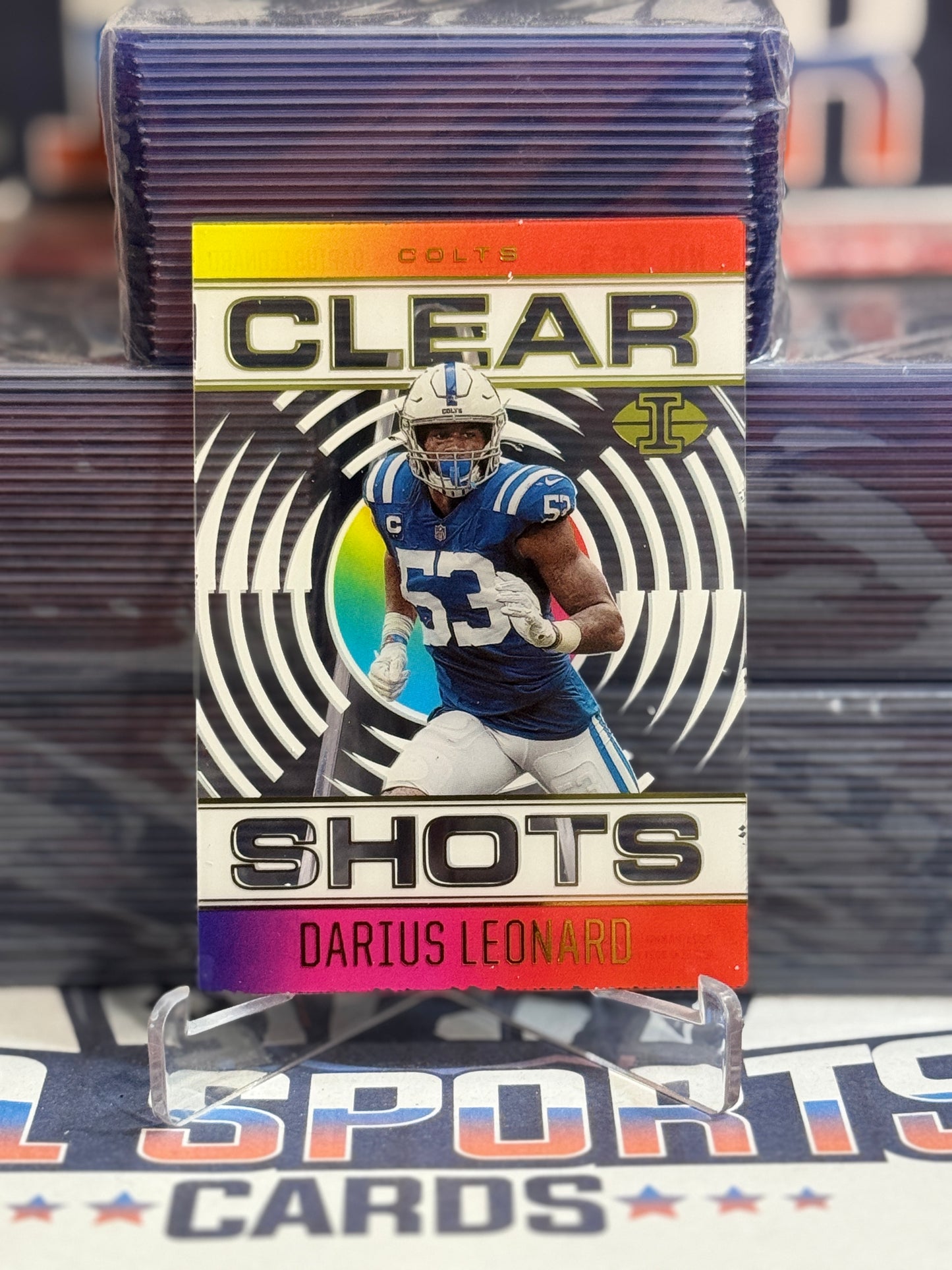 2021 Panini Absolute (Clear Shots) Darius Leonard #CS-5