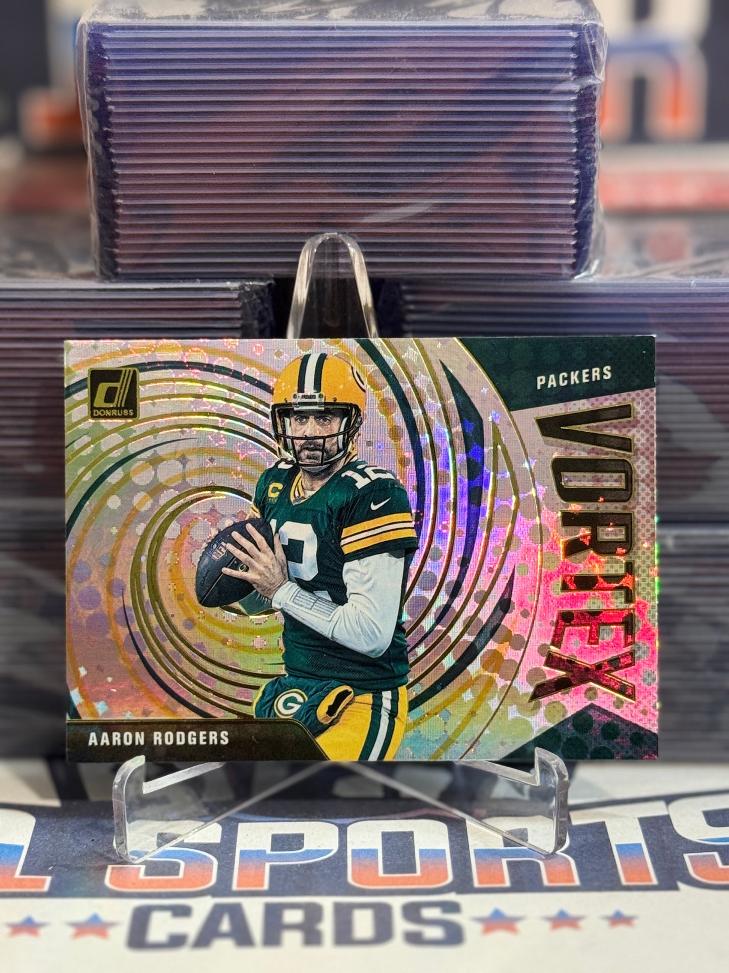 2021 Donruss (Vortex) Aaron Rodgers #TX-ARO