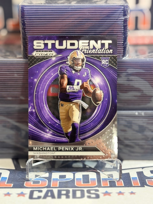2024 Panini Prizm Draft Picks (Student Orientation) Michael Penix Jr. Rookie #SO-MJP