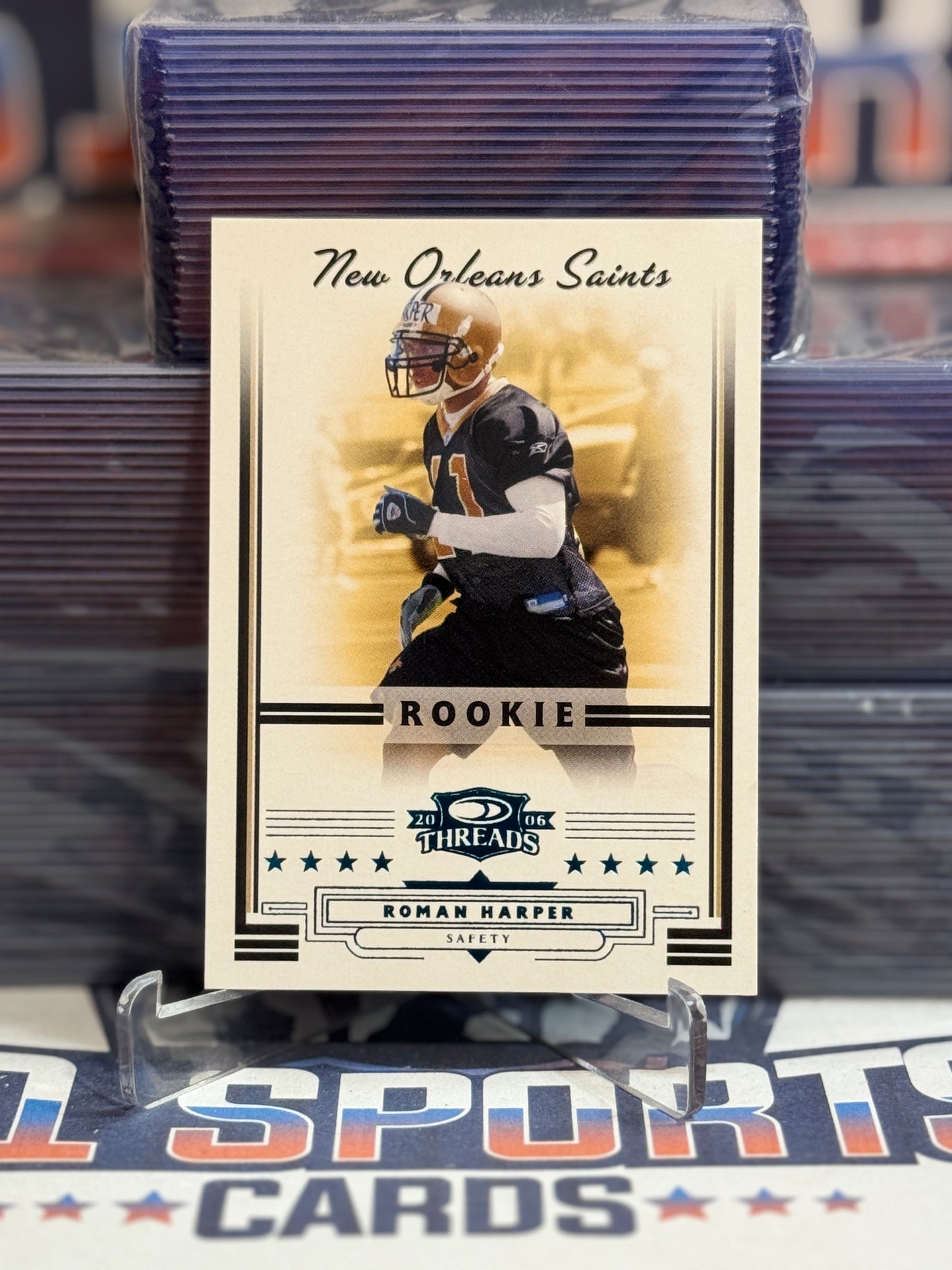 2006 Donruss Threads (Retail Blue 16/200) Roman Harper Rookie #217