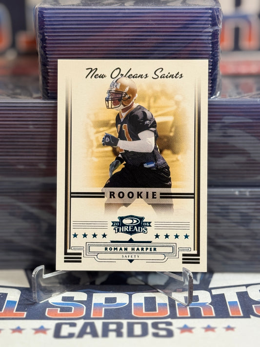 2006 Donruss Threads (Retail Blue 16/200) Roman Harper Rookie #217