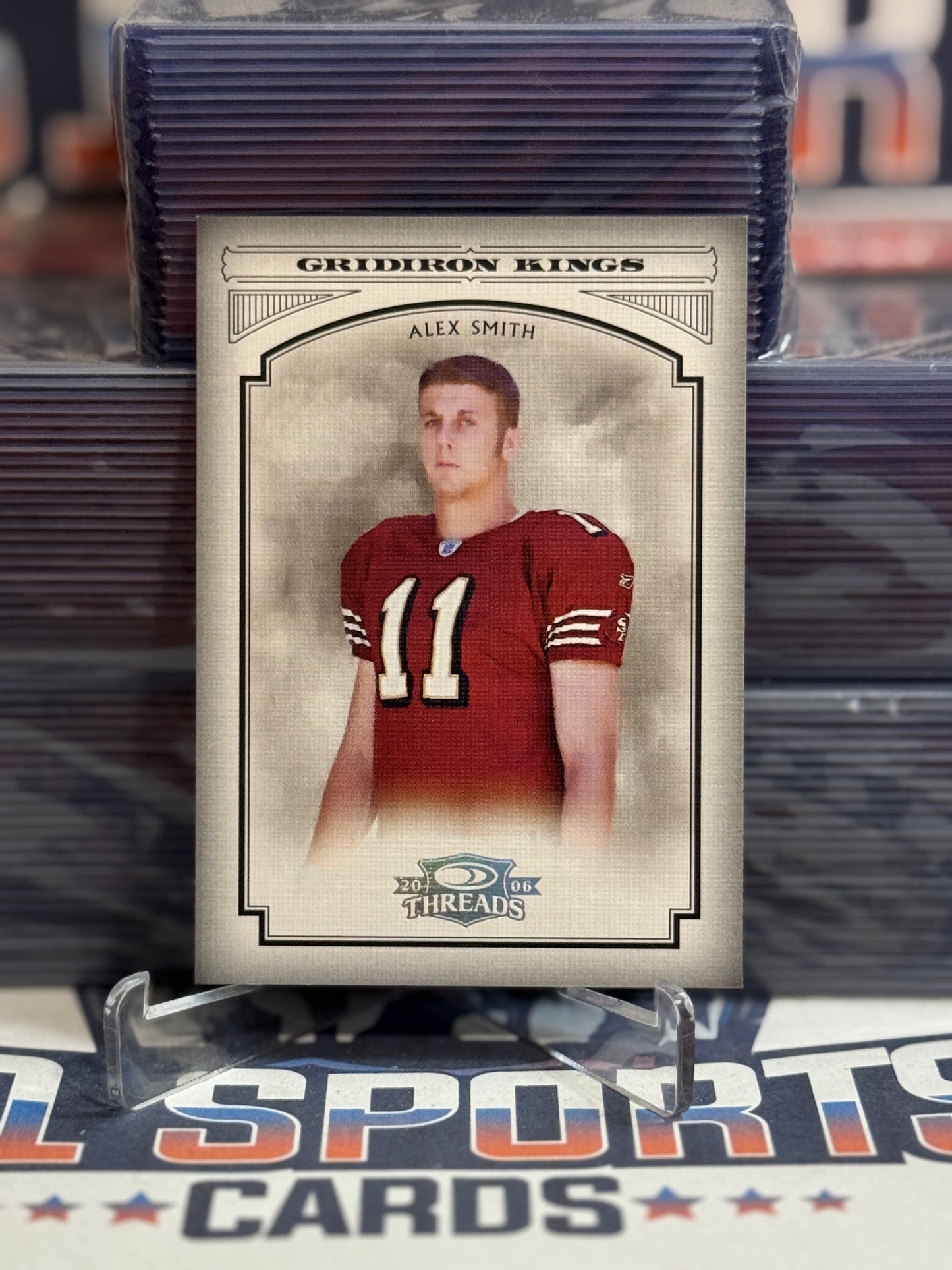 2006 Donruss Threads (Silver, Gridiron Kings 63/250) Alex Smith #PGK-1