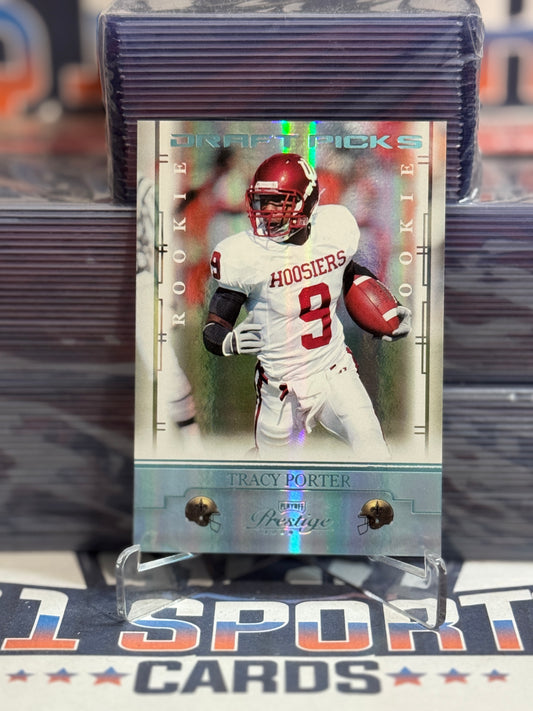 2008 Playoff Prestige (Light Blue 228/999) Tracy Porter Rookie #197