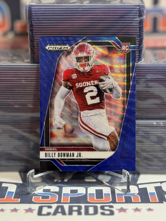2025 Panini Prizm Draft Picks (Blue Shimmer Prizm 160/299) Billy Bowman Jr. Rookie #87