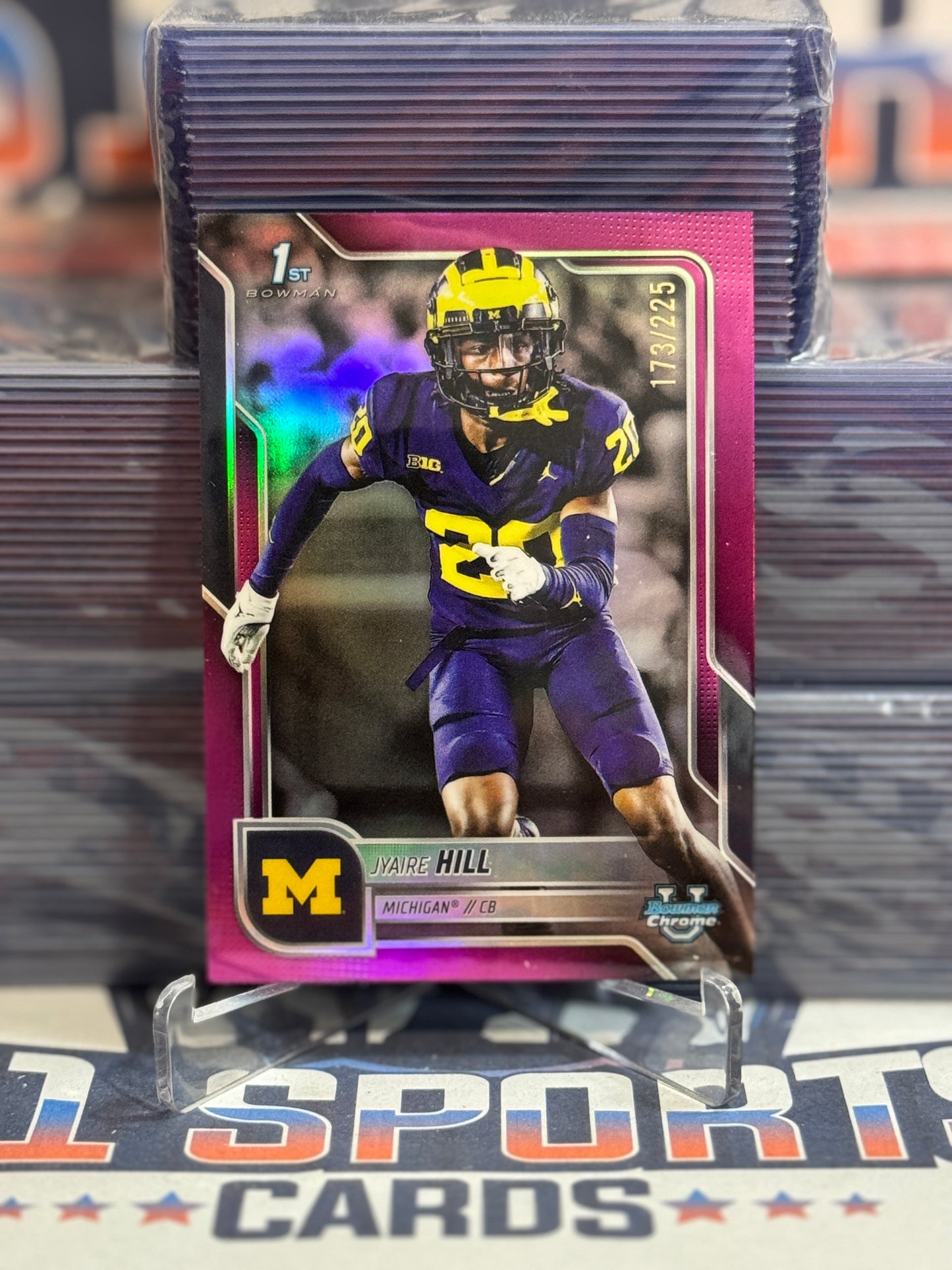 2025 Bowman Chrome Prospects (Purple Refractor, 1st Bowman 173/225) Jyaire Hill #83