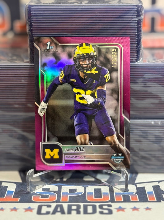 2025 Bowman Chrome Prospects (Purple Refractor, 1st Bowman 173/225) Jyaire Hill #83