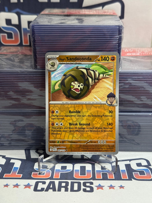Pokemon TCG: Journey Together - Hop's Sandaconda (Reverse Holo, Uncommon) #87