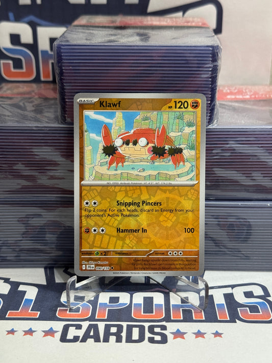 Pokemon TCG: Journey Together - Klawf (Reverse Holo, Uncommon) #90