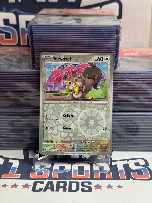 Pokemon TCG: Journey Together - Skwovet (Reverse Holo, Common) #131