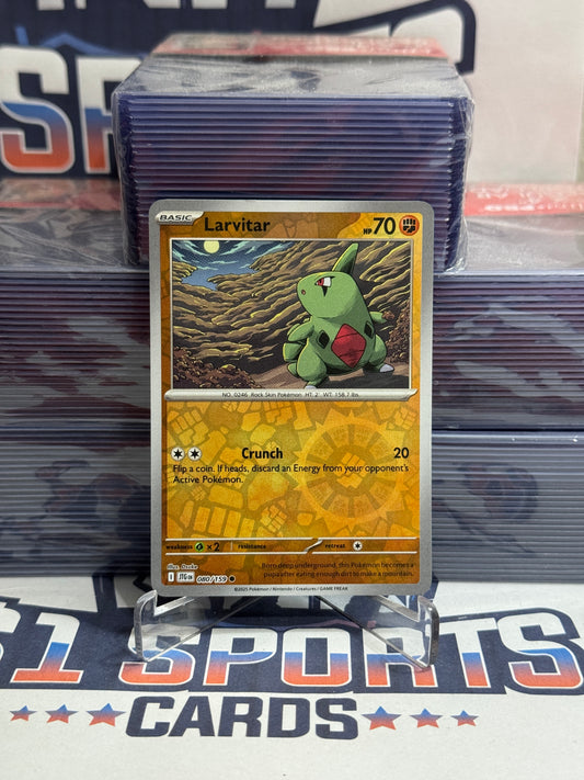 Pokemon TCG: Journey Together - Larvitar (Reverse Holo, Common) #80