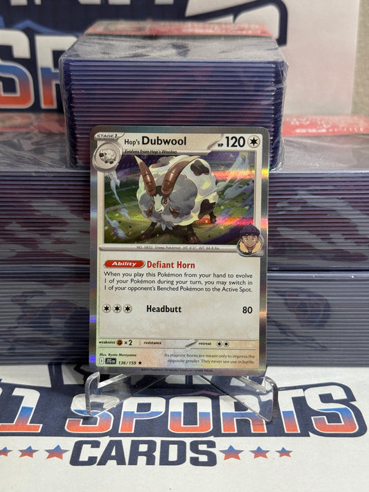 Pokemon TCG: Journey Together - Hop's Dubwool (Holo, Rare) #136