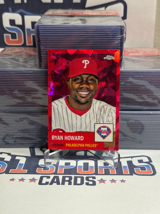 2022 Topps Chrome Platinum (Red Ice Refractor 47/100) Ryan Howard #462