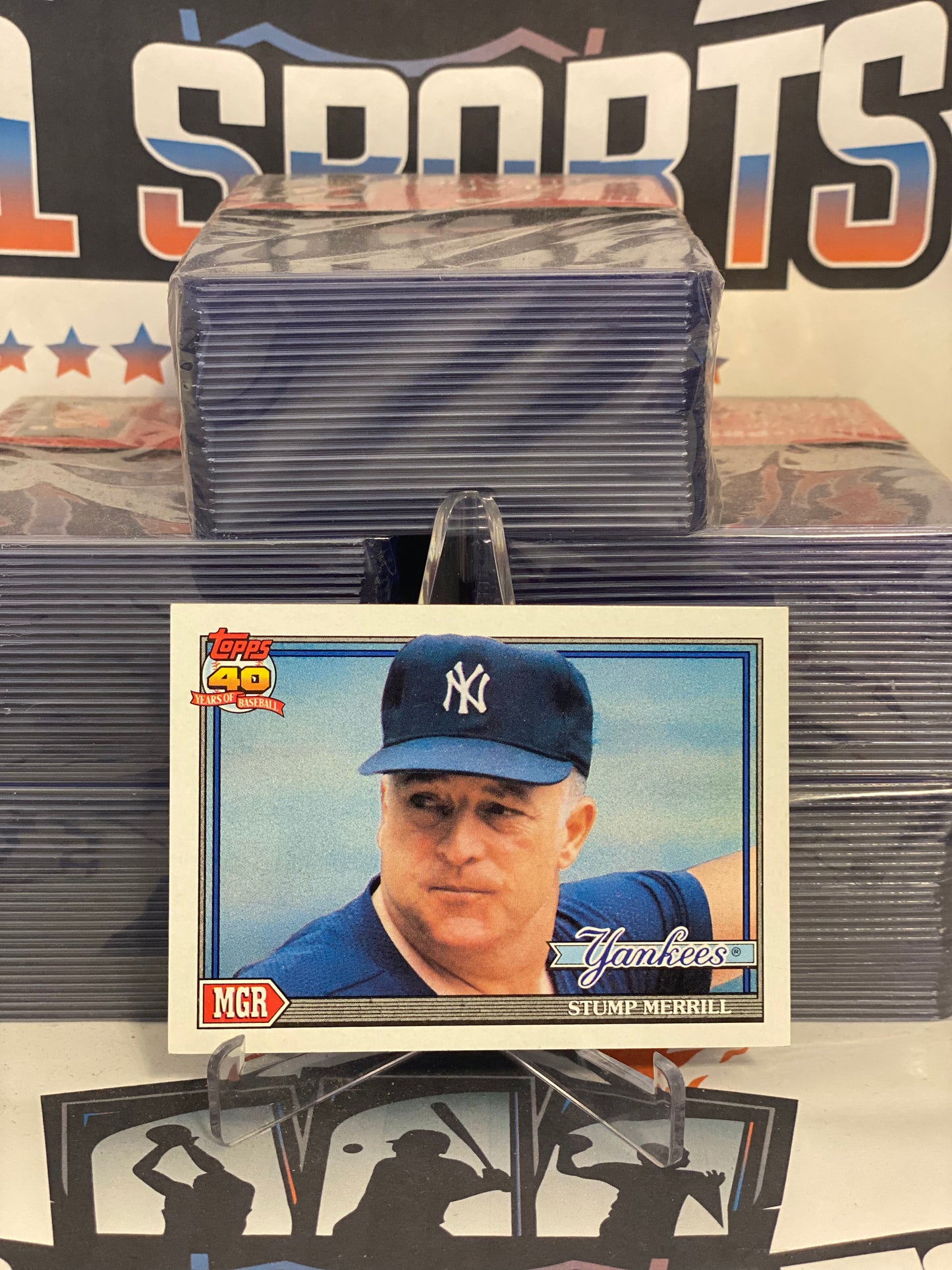 1991 Topps (Yankees Manager) Stump Merrill #429