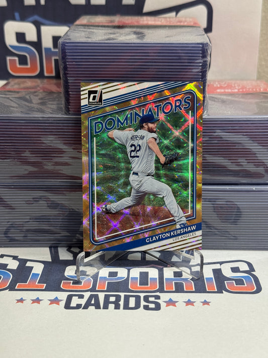 2022 Donruss (Dominators 875/999) Clayton Kershaw #D-1