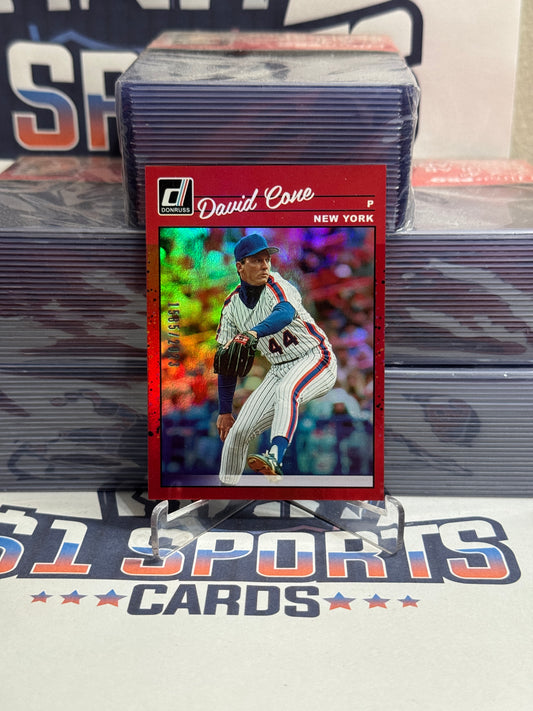 2023 Donruss (Red, Retro 1585/2023) David Cone #277