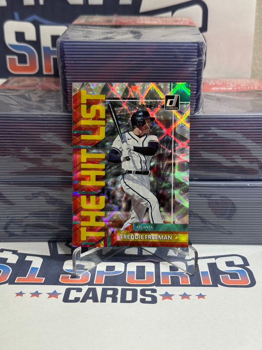 2022 Donruss (Silver, The Hit List 93/349) Freddie Freeman #THL-7