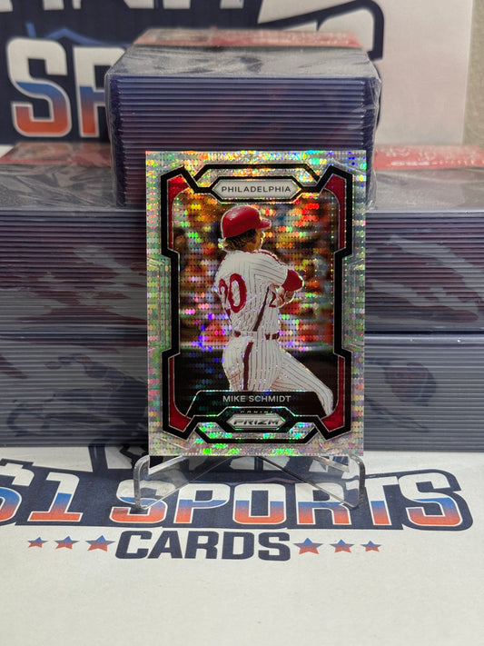 2024 Panini Prizm (Silver Pulsar Prizm 81/499) Mike Schmidt #73