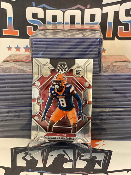 2023 Panini Mosaic (Prizm Labeled, Not Prizm Error) Garrett Williams Rookie #321