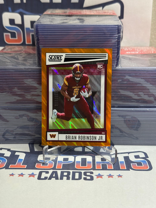2022 Score (Orange Laser 223/599) Brian Robinson Jr. Rookie #338