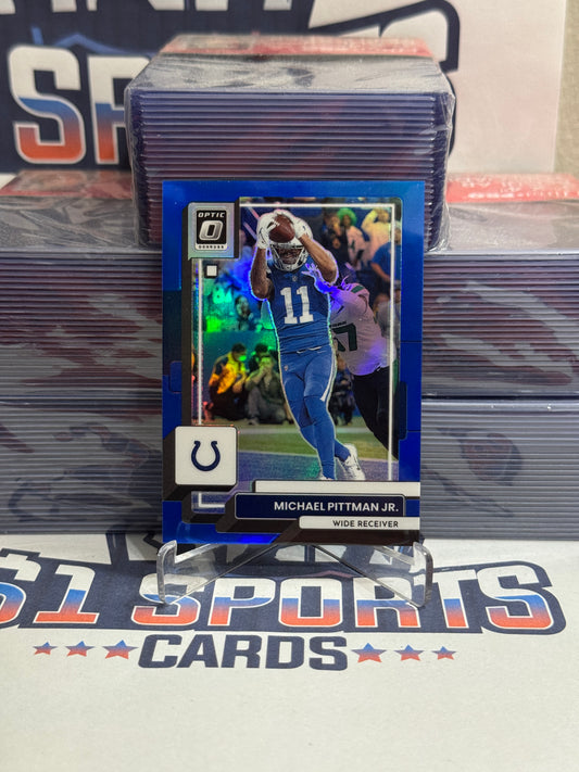 2022 Donruss Optic (Blue Prizm 128/179) Michael Pittman Jr. #84