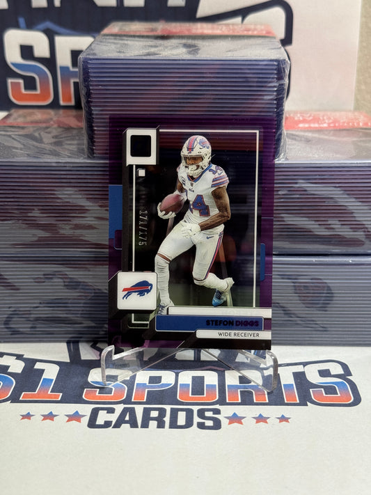 2022 Donruss Clearly (Purple 171/175) Stefon Diggs #6