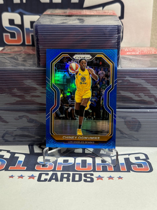 2020 Panini Prizm WNBA (Blue Prizm 5/149) Chiney Ogwumike #55
