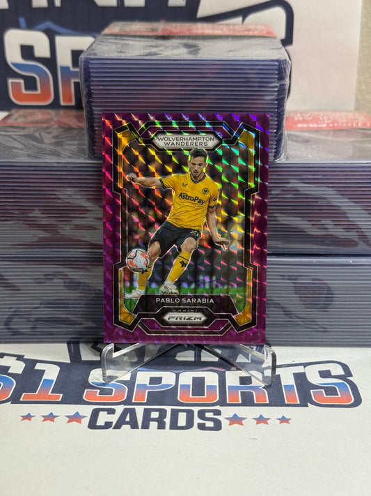 2023 Panini Prizm Premier League (Purple Mosaic Prizm 50/140) Pablo Sarabia #212