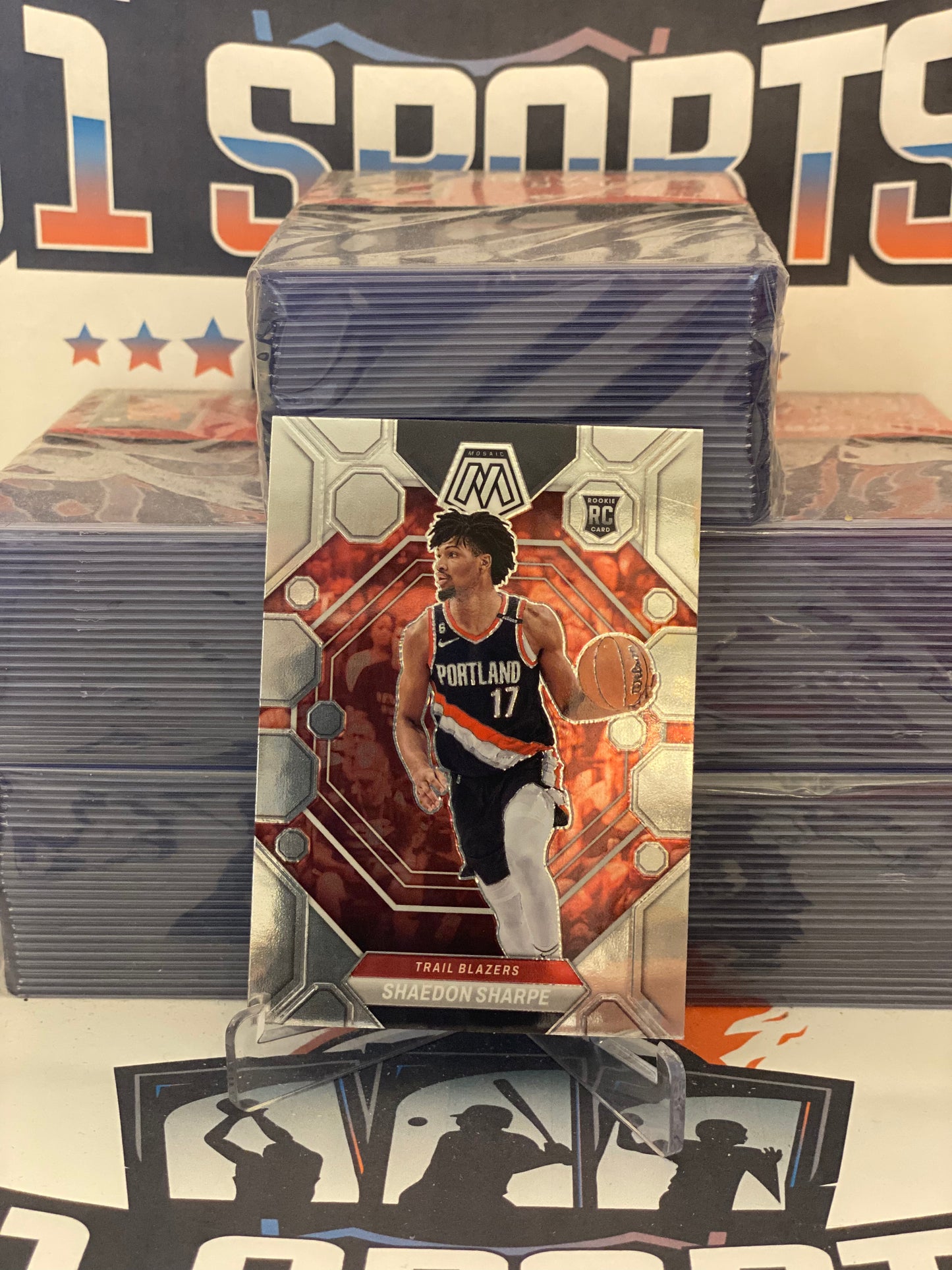 2022 Panini Mosaic Shaedon Sharpe Rookie #213