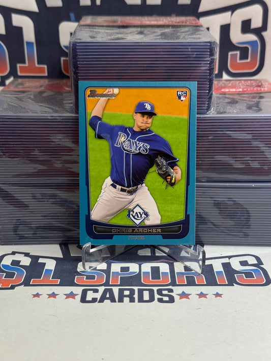 2012 Bowman (Sky Blue 130/150) Chris Archer Rookie #35