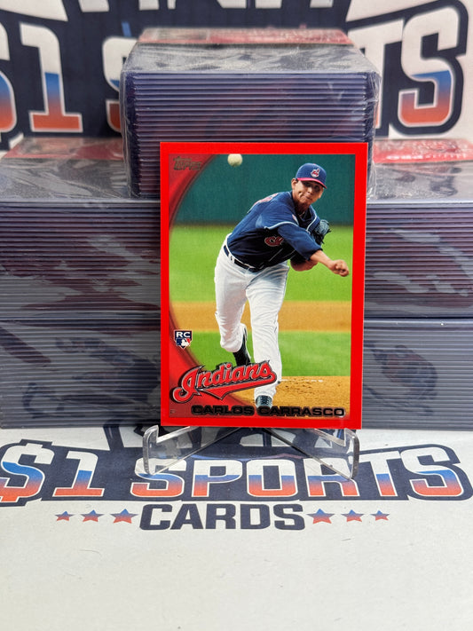 2010 Topps (Red 107/299) Carlos Carrasco Rookie #164