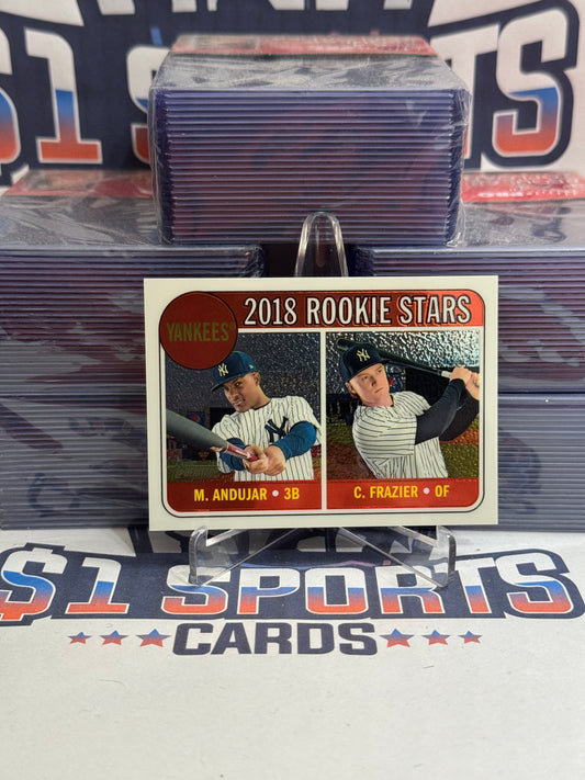 2018 Topps Heritage (Chrome, Rookie Stars 335/999) Clint Frazier & Miguel Andujar #114