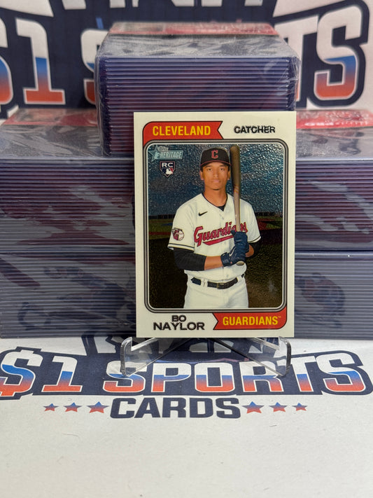 2023 Topps Heritage (Chrome 644/999) Bo Naylor Rookie #172
