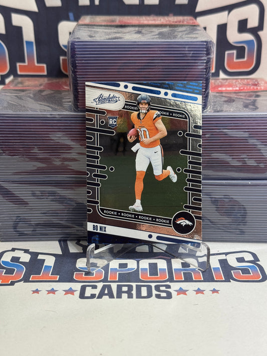 2024 Panini Absolute (Blue) Bo Nix Rookie #112