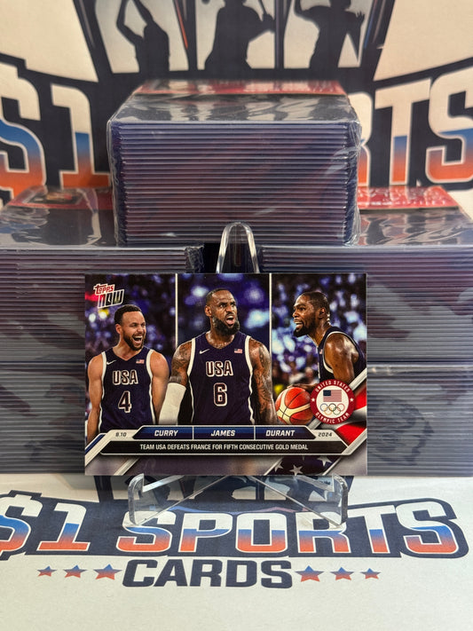 2024 Topps Now (Team USAB /588,030) LeBron James, Stephen Curry, Kevin Durant #26