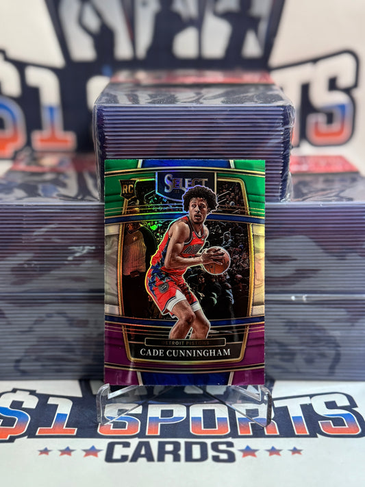 2021 Panini Select (Purple White Green Prizm) Cade Cunningham Rookie #11