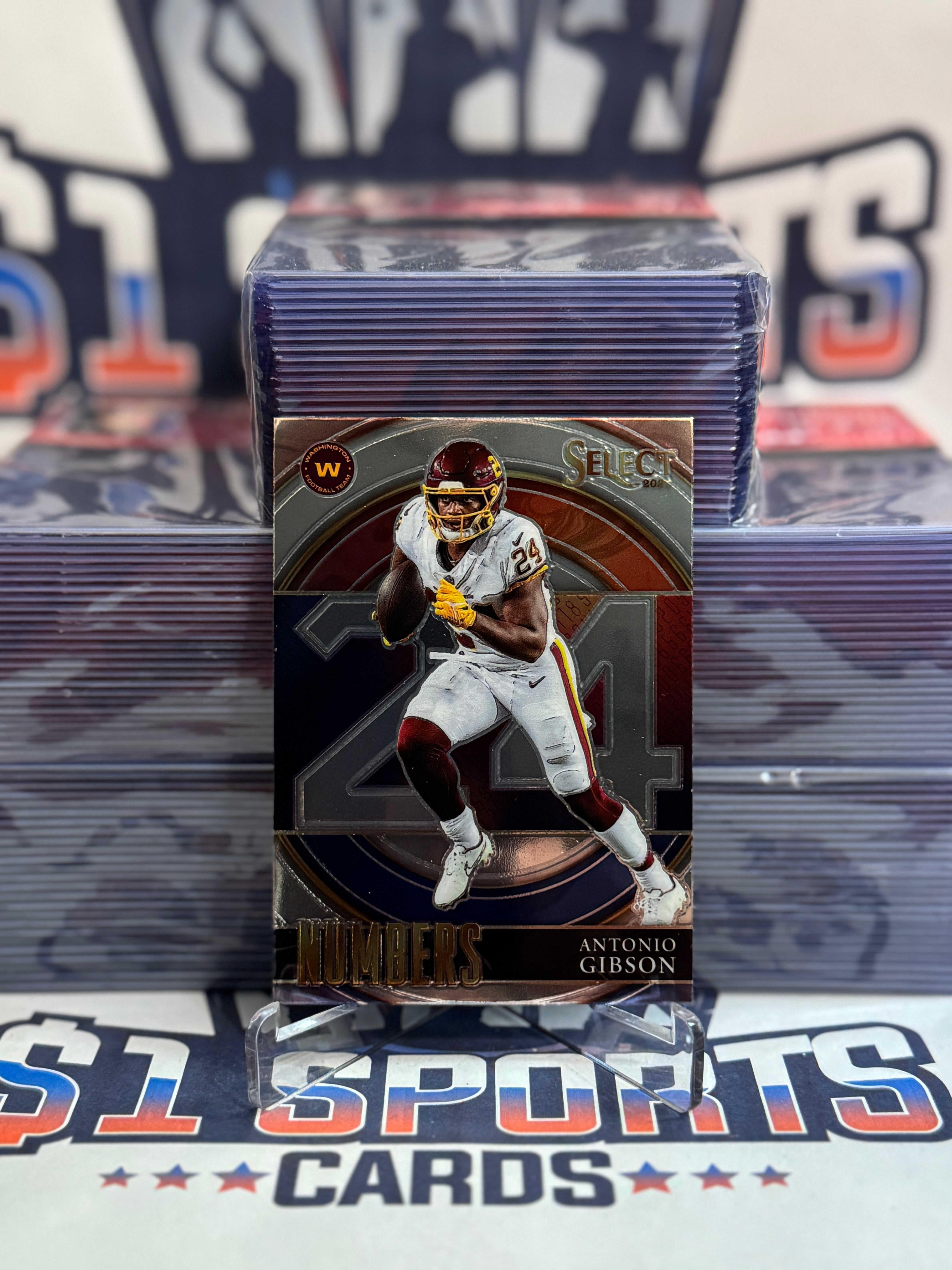 2021 Panini Select (Numbers) Antonio Gibson #SN-18 – $1 Sports Cards