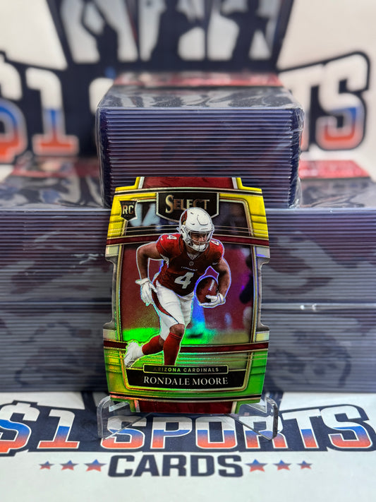 2021 Panini Select (Yellow Green Die Cut Prizm) Rondale Moore Rookie #58