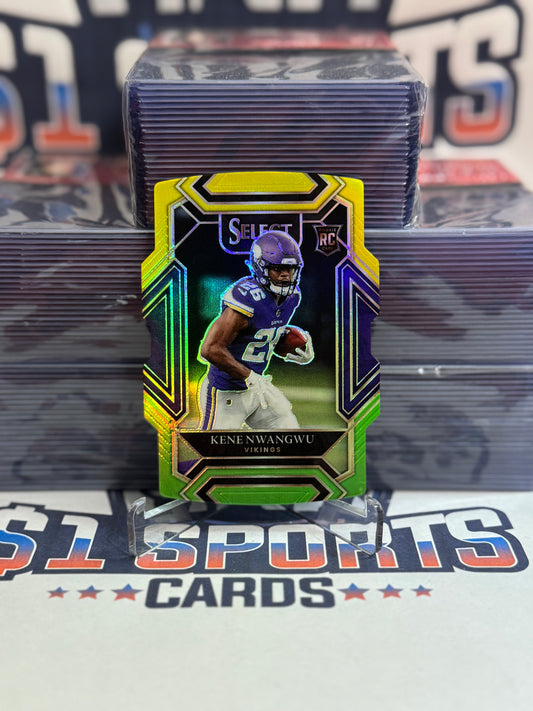 2021 Panini Select (Green Yellow Die Cut Prizm) Kene Nwangwu Rookie #274